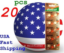 20 pcs AG6 LR69 TopUS LR920 G6 371A 370 171 Card 1.5V 0 Hg Alkaline Battery