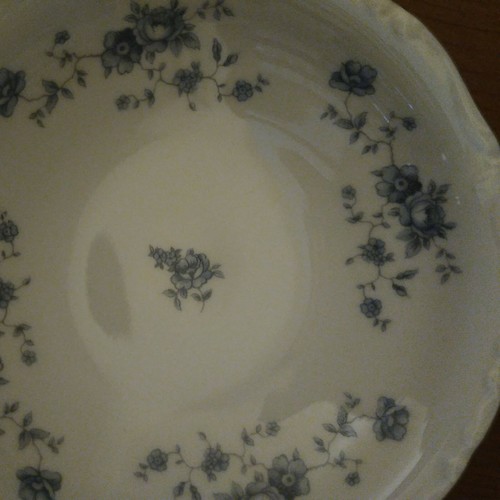 Johann Haviland Bavaria Germany Blue Garland Fruit/Berry/Dessert Bowls-Set of 4 - Picture 2 of 3