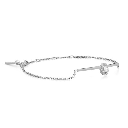 Messika 0,25 Karat Glam'Azone Diamant Kette Armband 18 Karat Weißgold - Bild 3 von 5