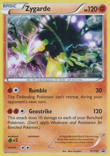 1x Zygarde - XY152 - Holo Promo Lightly Played Pokemon XY - Black Star Promos
