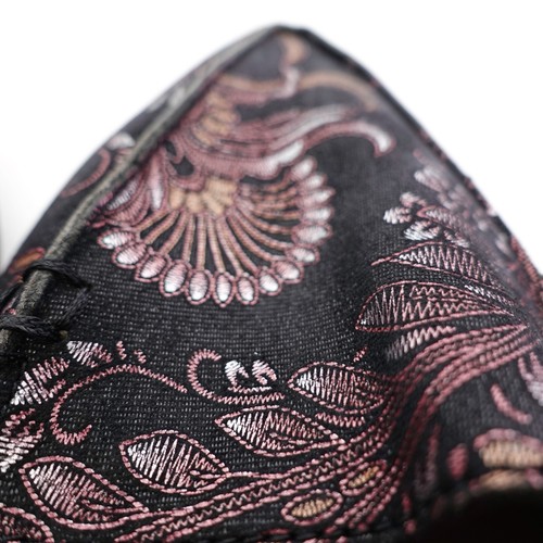 Aldo Flats Loafers Pointed Toe Black Purple Pink Paisley Shoes Womens Size 9 - Picture 9 of 11