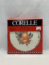 Corelle Coordinates Abundance Burner Round Cover Set of 4 - In Package