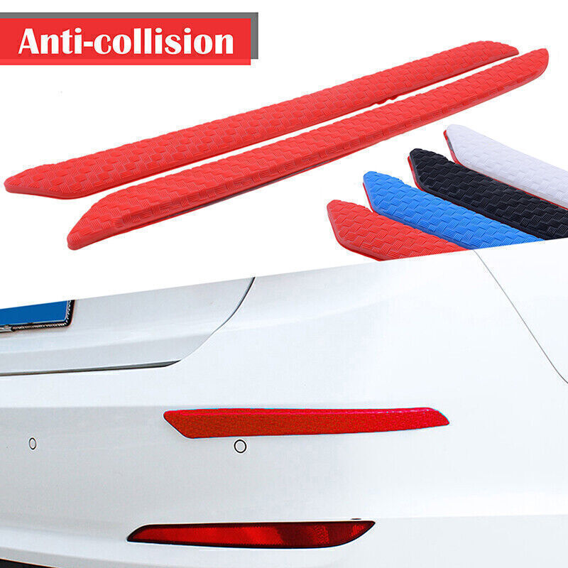 Red Car Wheel Eyebrow Bumper Fender Arch Sticker Strip Decal Protector Trim Lips