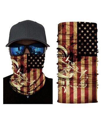 Face Mask Neck Gaiter Bandana Balaclava Headwear Scarf Washable Reusable Shield