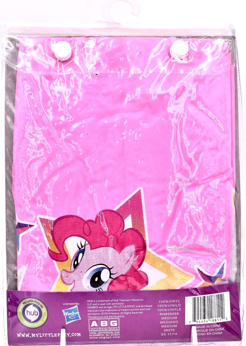 l My Little Pony Rain Slicker,Pink,Pony Friends,100%Vinyl,Snaps