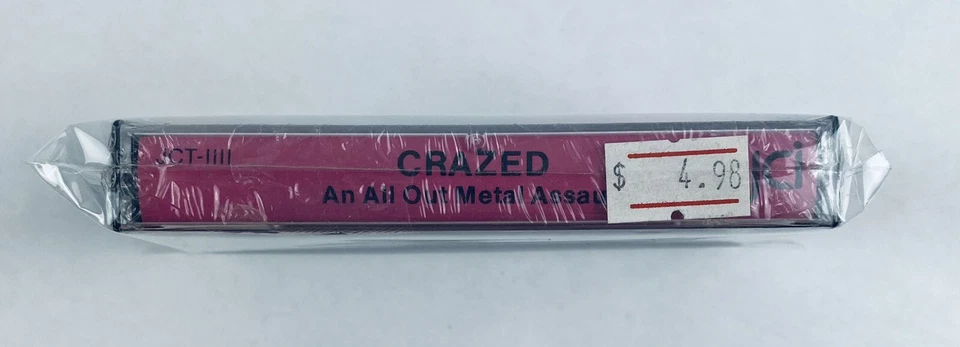 Crazed An All Out Metal Assault Cassette Tape *NEW* Rush DIO Quiet Riot Scorpion - Image 3 of 4