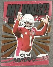 2021 Panini Clearly Donruss KYLER MURRAY MY HOUSE ACETATE DIE-CUT Cardinals!