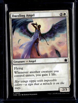 Dazzling Angel - 9 - FDN - NM - MTG Magic the Gathering | eBay