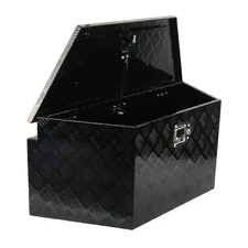 34"x14.5"x15" Aluminum Trailer Tongue Tool Box Toolbox Truck Bed Storage Black