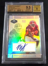 #3/10 (POP 1) BGS 9.5 9 Autograph Rc Holo Marshawn Lynch Auto 2007 Rookie Signed