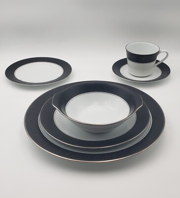 6P SET~SERVICE FOR 1~MIRANO~DINNER & SALAD & BREAD PLATES/SAUCER/CUP/CEREAL BOWL