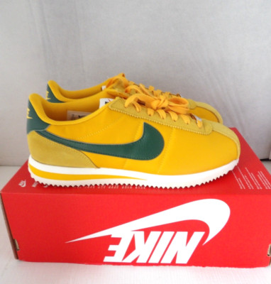 NWOB Authentic NIKE CORTEZ BRAZIL Yellow, Green Shoes Women's 9 M Men's 7.5 M