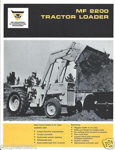 Equipment Brochure Massey Ferguson Mf 20 Tractor Loader C1968 E2607 Ebay