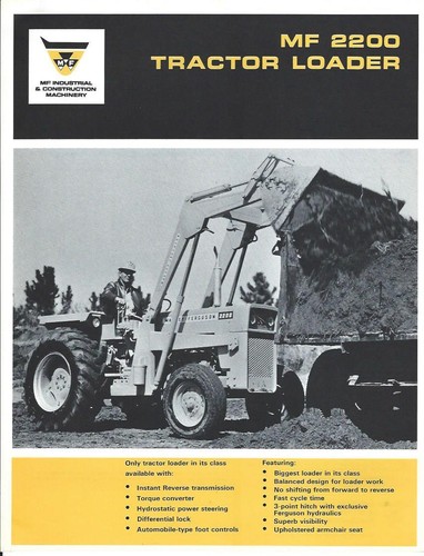 Equipment Brochure Massey Ferguson Mf 20 Tractor Loader C1968 E2607 Ebay Equipment Brochure Massey Ferguson Mf 20 Tractor Loader C1968 E2607 Ebay