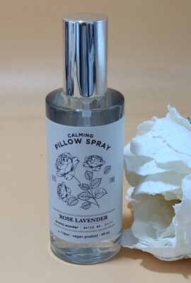 Calming Pillow Spray Rose Lavender Aroma Wonder Batch No