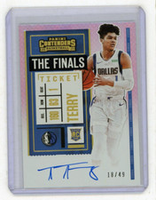 2020 Contenders Variation Finals Ticket /49 Tyrell Terry Rookie Auto RC SSP