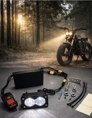 Battery Power Baja Style Lights for E-bikes and Scooters