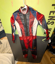Power Rangers Boys Jumpsuit Red/Blue/White/Black Halloween costume