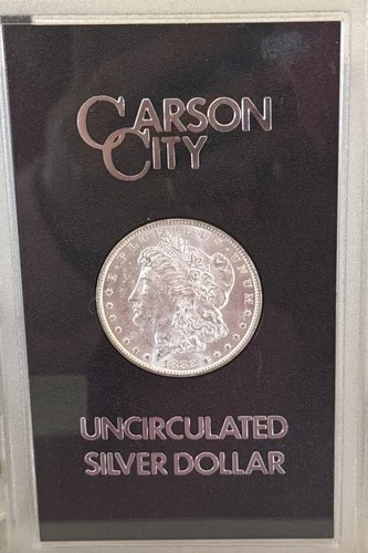 1882-CC GSA Hoard Morgan Silver Dollar Uncirculated- W/OGP & COA