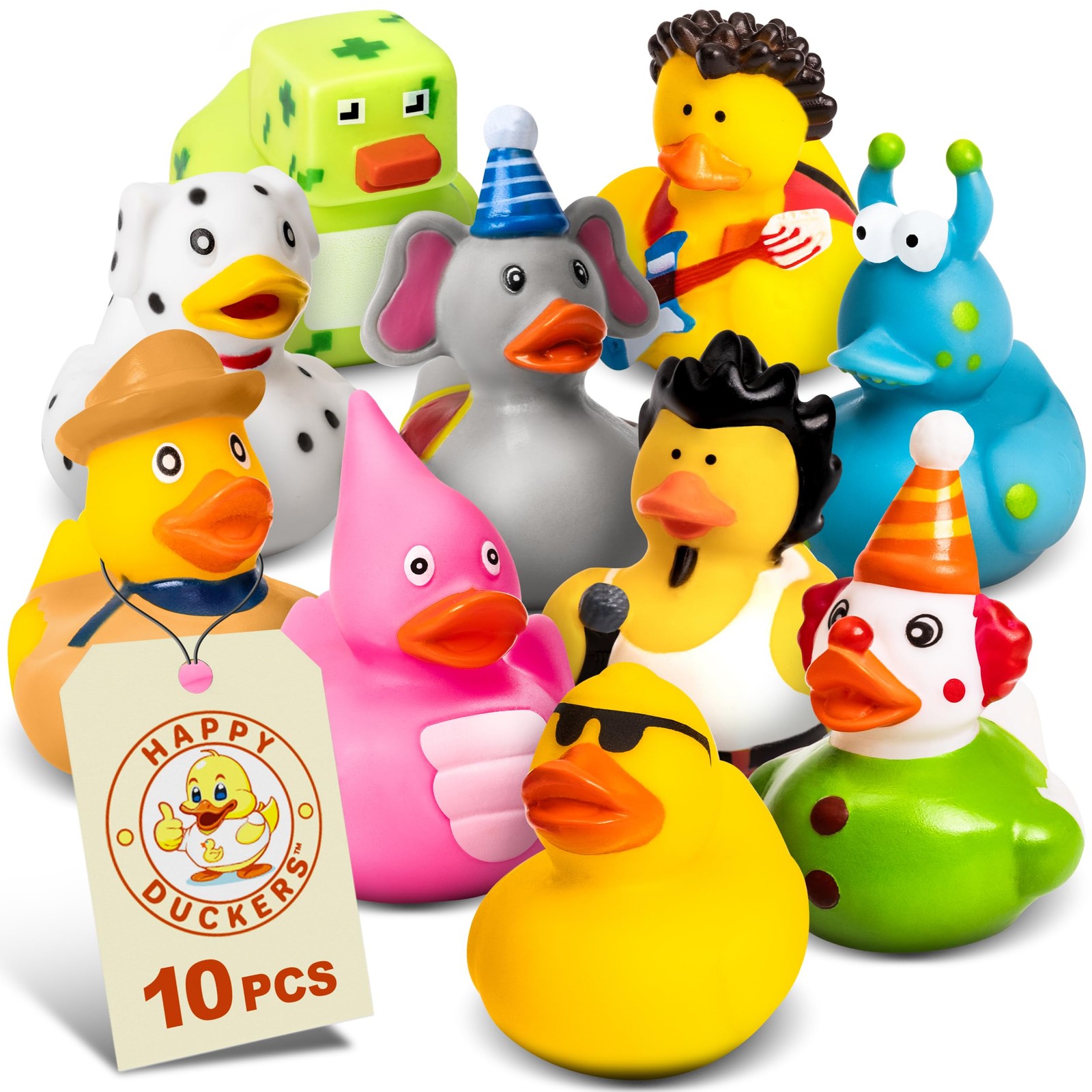 Rubber Ducks in Bulk,Assortment Duckies for Jeep Ducking Floater Duck Bath Toys
