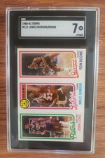 1980-81 TOPPS #111 John Long MAGIC JOHNSON Ron Boone HOF RC ROOKIE CARD SGC 7 NM. rookie card picture