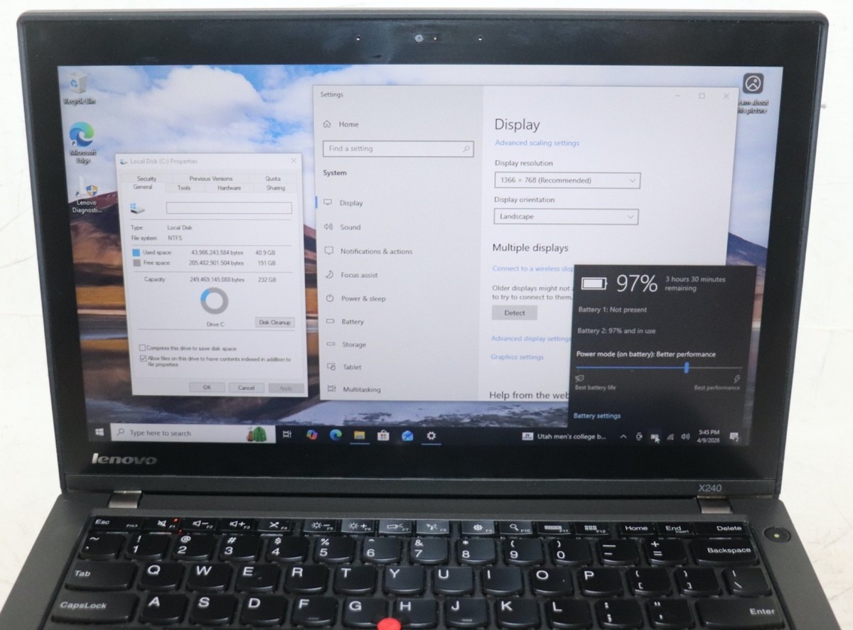Lenovo ThinkPad X240|Core i5@1.90GHz|8GB RAM|256GBSSD|WIN 10 PROF
