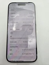 Apple iPhone 15 Pro 128GB Natural Factory Unlocked Very good (99% Battery) 