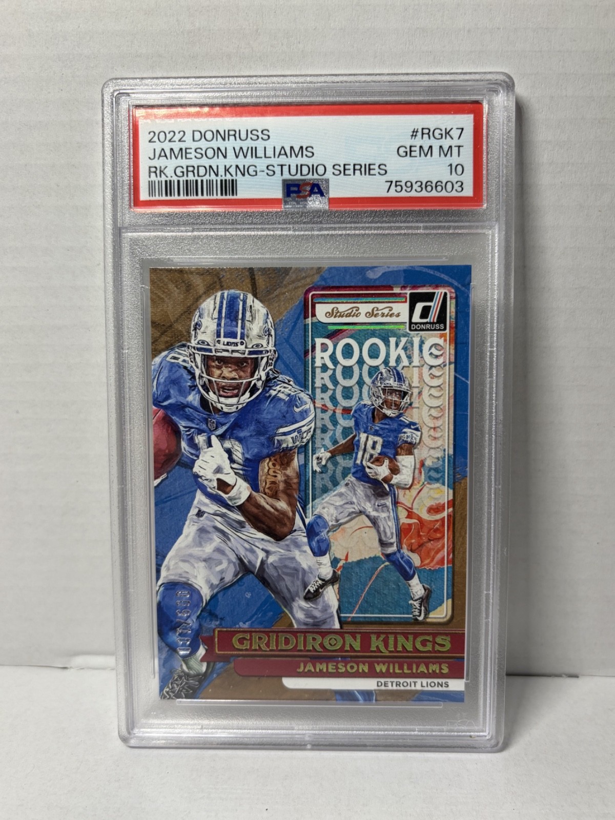 Jameson Williams Panini Donruss Rookie Gridiron Kings #RGK7 Base