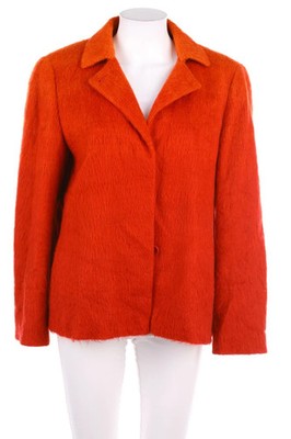 AKRIS punto Jacke Woll-Mix Mohair L rot orange