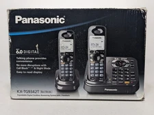 Panasonic KX-TG9342T DECT 6.0 2 - Handset Expandable Digital Cordless Phones