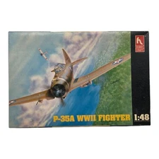 Hobbycraft HC1553 WWII P-35A model kit started expertly p1