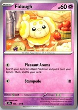 Fidough 066/142 Corona Stellare Comune Carta Pokemon Giocata Leggermente TCG Singola