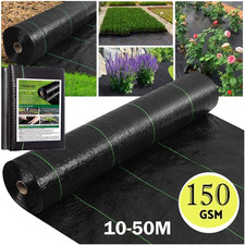 150gsm Heavy Duty Weed Control Fabric Membrane Ground Cover Garden Weed Barrier