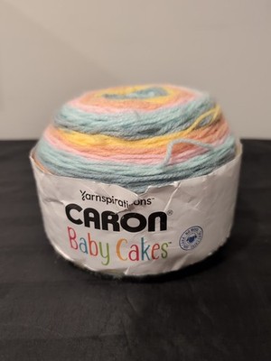 Yarnspirations Caron Baby Cakes Yarn Retro Rainbow 