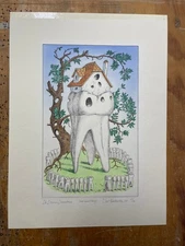 Curt Frankenstein “Dr. Denton’s Dreamhouse” Hand-Colored Etching Signed/Numbered
