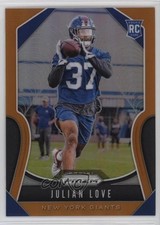 2019 Panini Prizm Rookies Orange Prizm 199/249 Julian Love #320 7bt