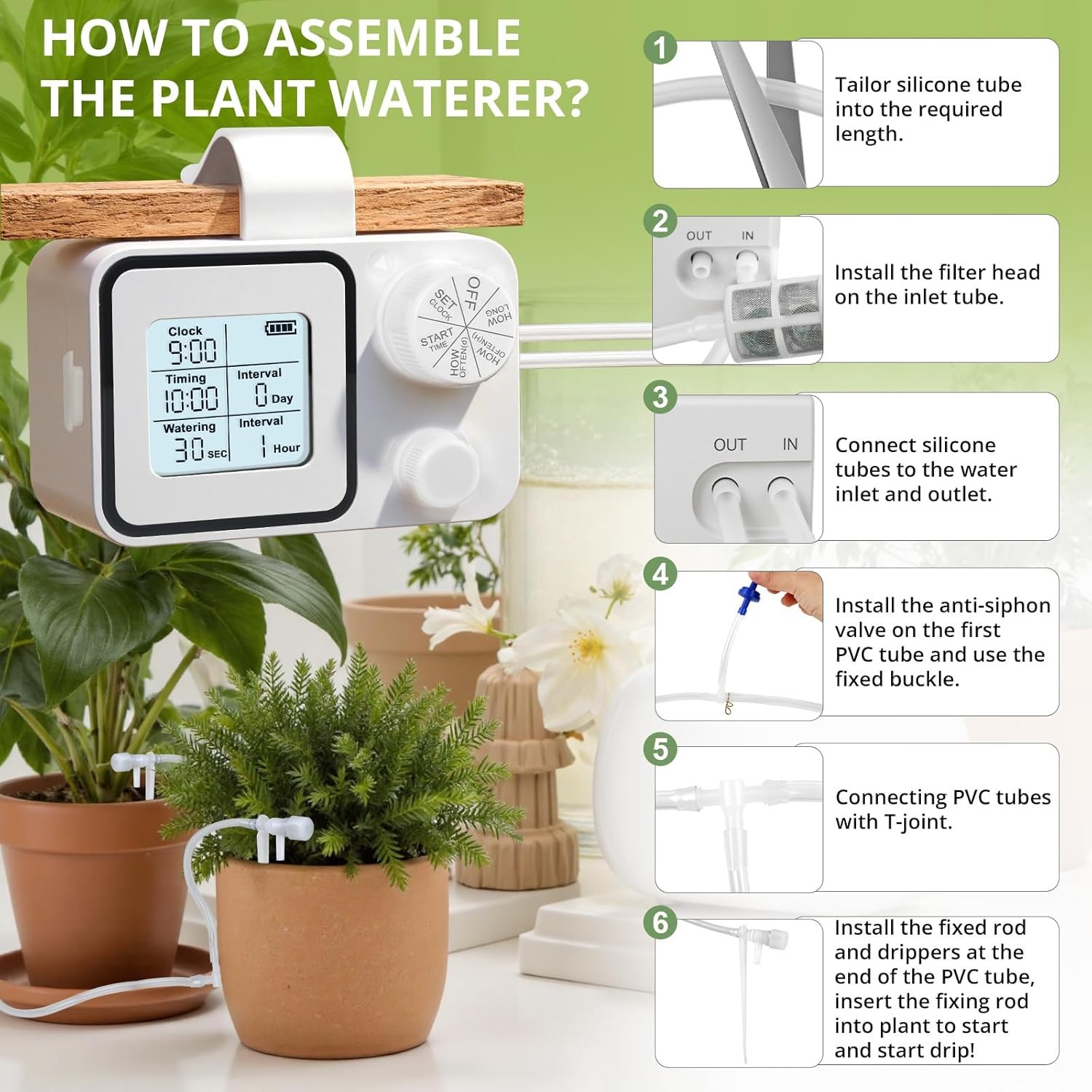 Automatic Plant Waterer Indoor Self Watering System, Plant Watering Devices, Aut
