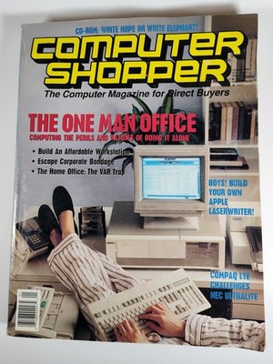 Computer Shopper magazine issue no. 120 January 1990 vintage technology/ads +