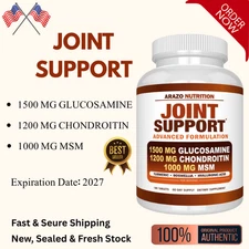 Arazo Nutrition Glucosamine Chondroitin Turmeric MSM Boswellia Joint Support 180