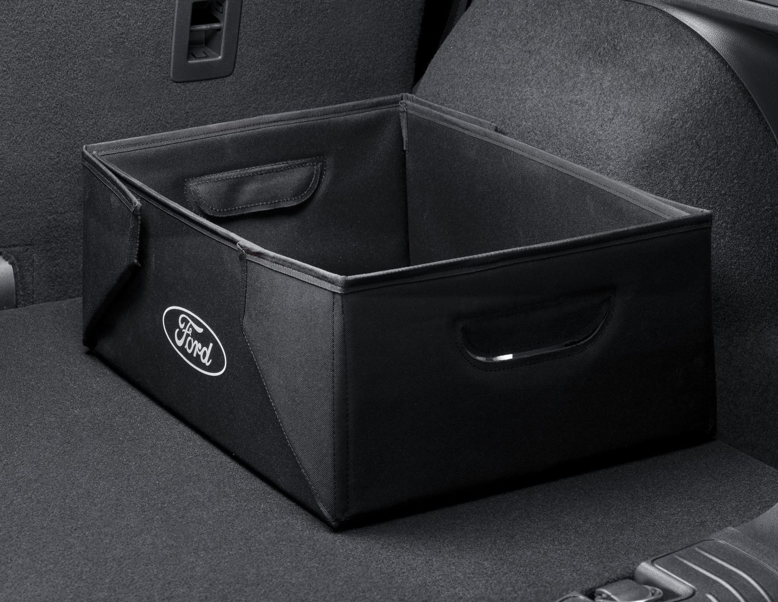 Casier de transport repliable en tissu noir Ford 35L pour coffre de voiture