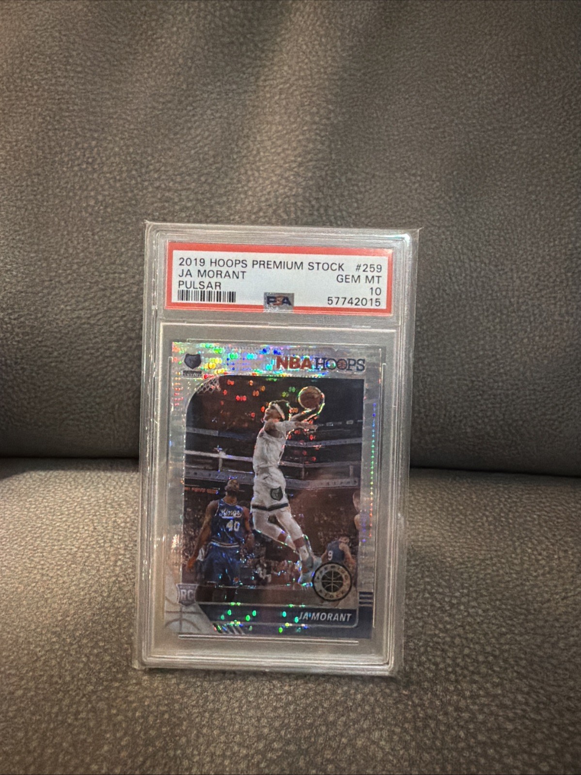 2019-20 Panini NBA Hoops Premium Stock - Ja Morant #259 Pulsar Prizm (RC)