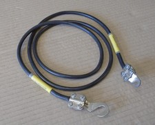 Erdungskabel / 1,5m lang , 10mm² / aus Bundeswehr Funk -  Kabine Funktechnik