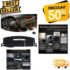 Custom Fit Dash Mat for 07-13 Chevy Tahoe, Silverado & Yukon - Anti-Glare Design