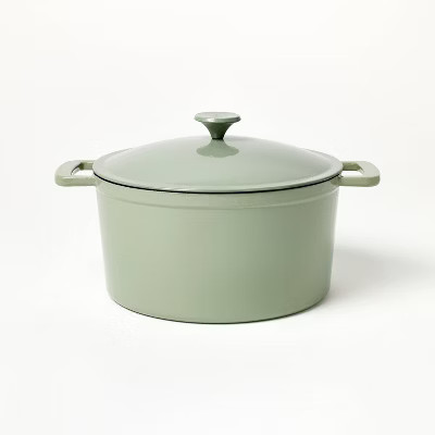 75qt Enamel Dutch Oven Sage Green - Figmint 6990₽