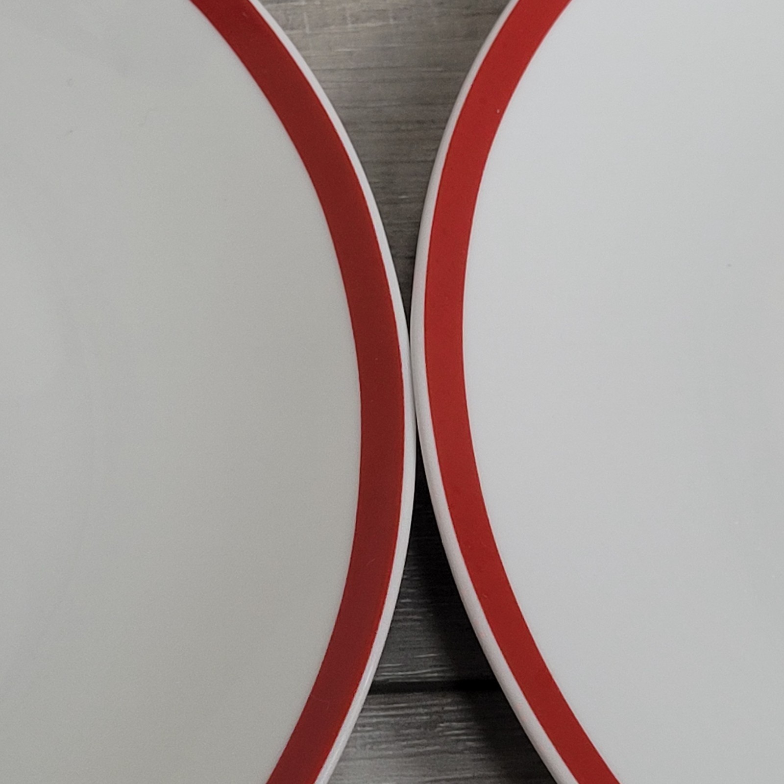 American Atelier Porcelain Plates 8" Salad Dessert Christmas Holiday Set of 4