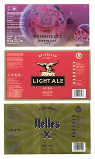 3 x KENTISH BREWERIES (KENT) LARGE BEER LABELS