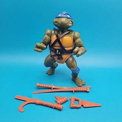 1988 Leonardo TMNT Playmate Teenage Mutant Ninja Turtle Figure Lot Vintage