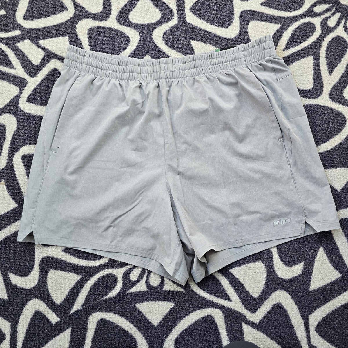 Prince Men's 5” Inseam Lined Tennis Shorts XL Gray Lightweight