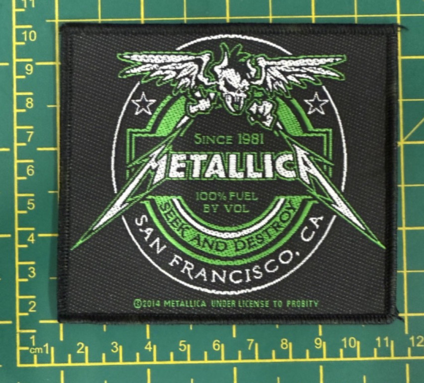 Metallica Beer Label Woven Sew On Patch Officially Licensed Patch