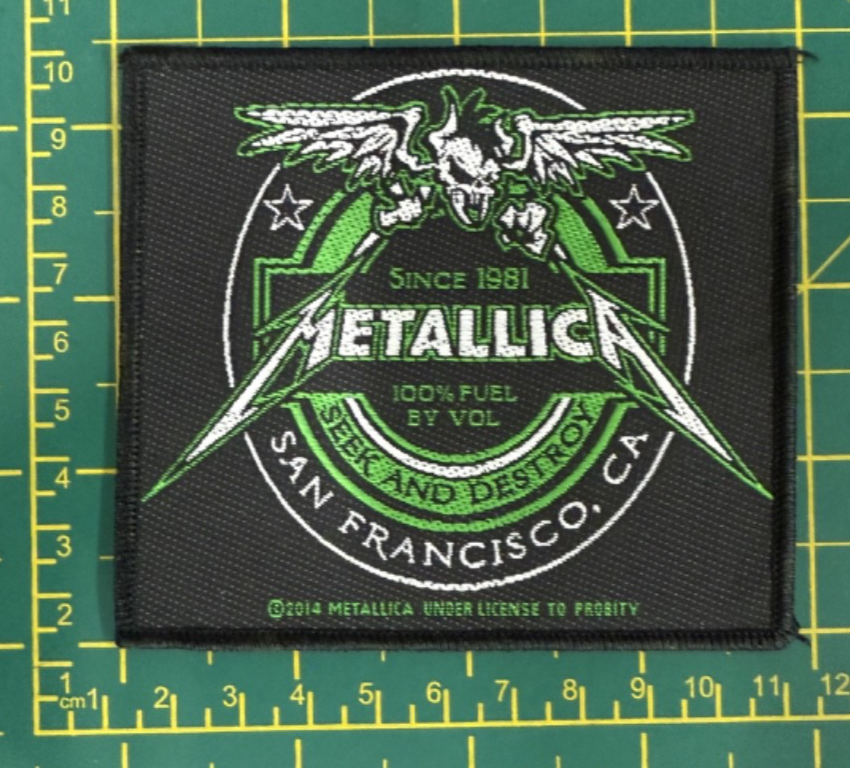 Metallica Beer Label Woven Sew On Patch Officially Licensed Patch